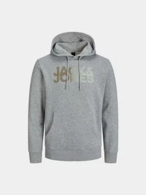 Худи и свитшоты JACK & JONES модель 12243927_Light Grey Melange Фото