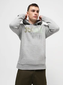 Худи и свитшоты JACK & JONES модель 12243927_Light Grey Melange Фото