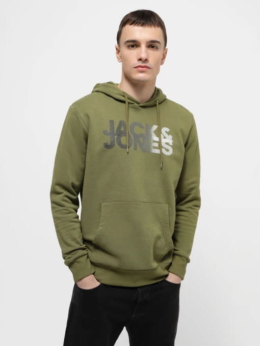 Худи и свитшоты JACK & JONES модель 12243927_Olive Branch Фото