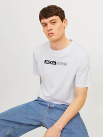 Футболки і поло JACK & JONES модель 12233999_White PLAY 5 Фото