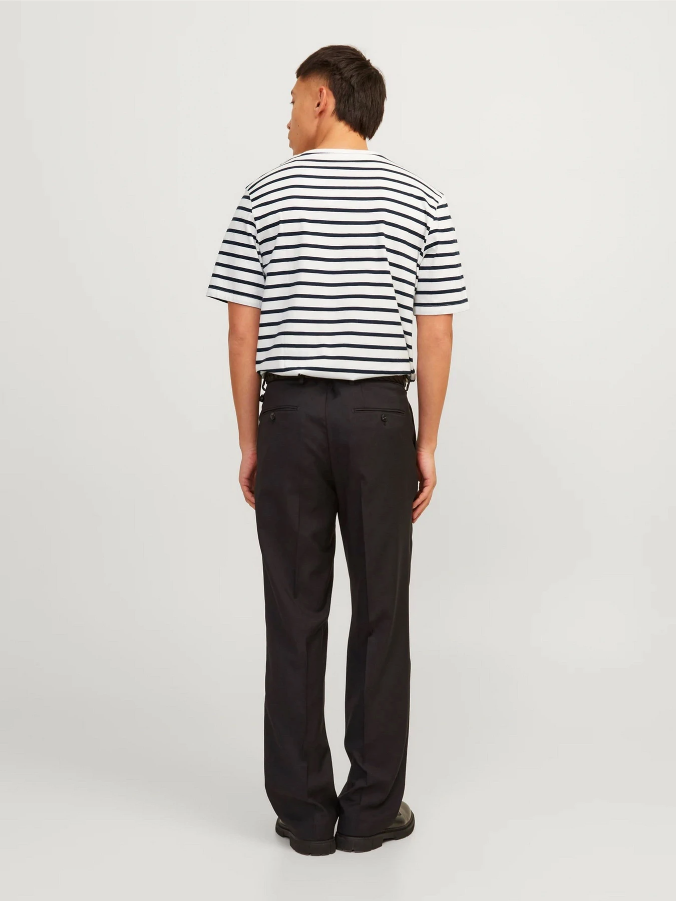 Футболки і поло JACK & JONES модель 12156101_Cloud Dancer Navy Blazer Фото