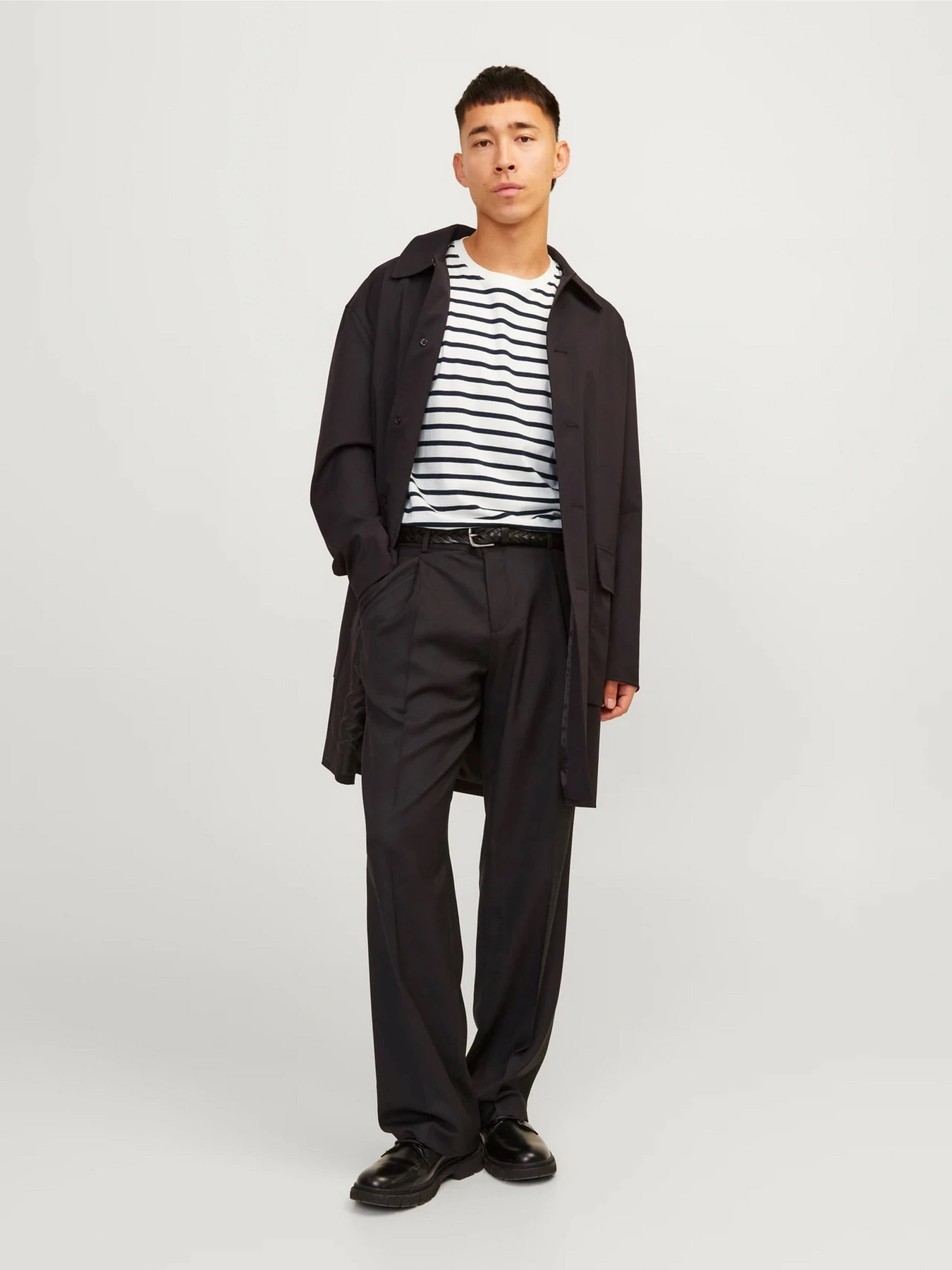 Футболки і поло JACK & JONES модель 12156101_Cloud Dancer Navy Blazer Фото