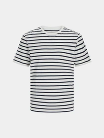 Футболки і поло JACK & JONES модель 12156101_Cloud Dancer Navy Blazer Фото