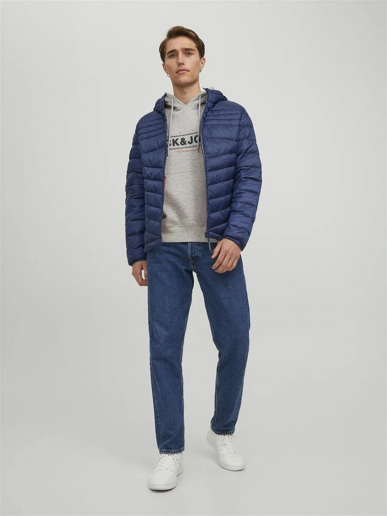 Куртки та дублянки JACK & JONES модель 12211785_Navy Blazer CONTRAST ZIP Куртки та дублянки JACK & JONES модель 12211785_Navy Blazer CONTRAST ZIP Фото