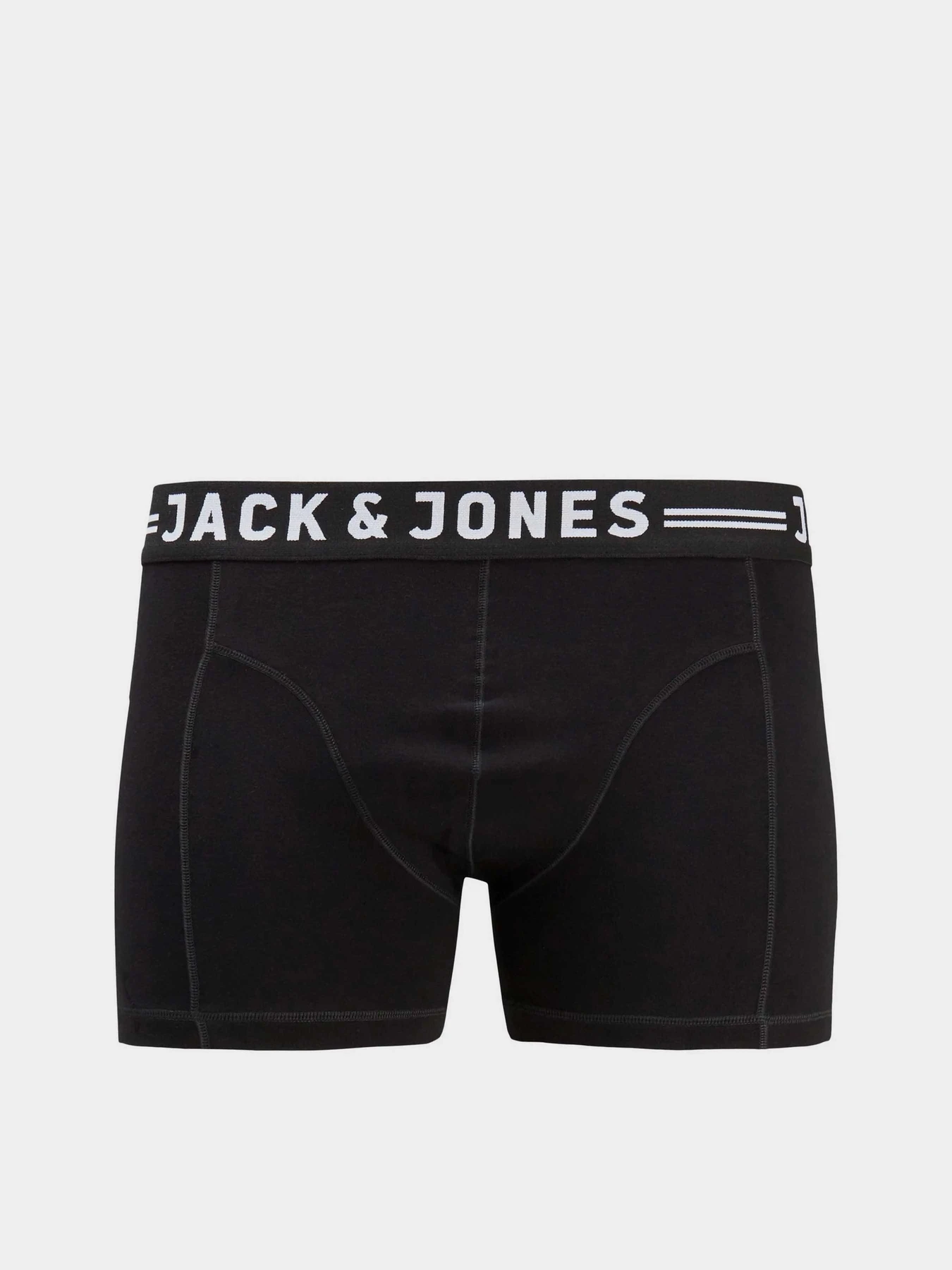 Нижнее белье JACK & JONES SENSE TRUNKS модель 12081832_Black Black waistband Нижнее белье JACK & JONES SENSE TRUNKS модель 12081832_Black Black waistband Фото