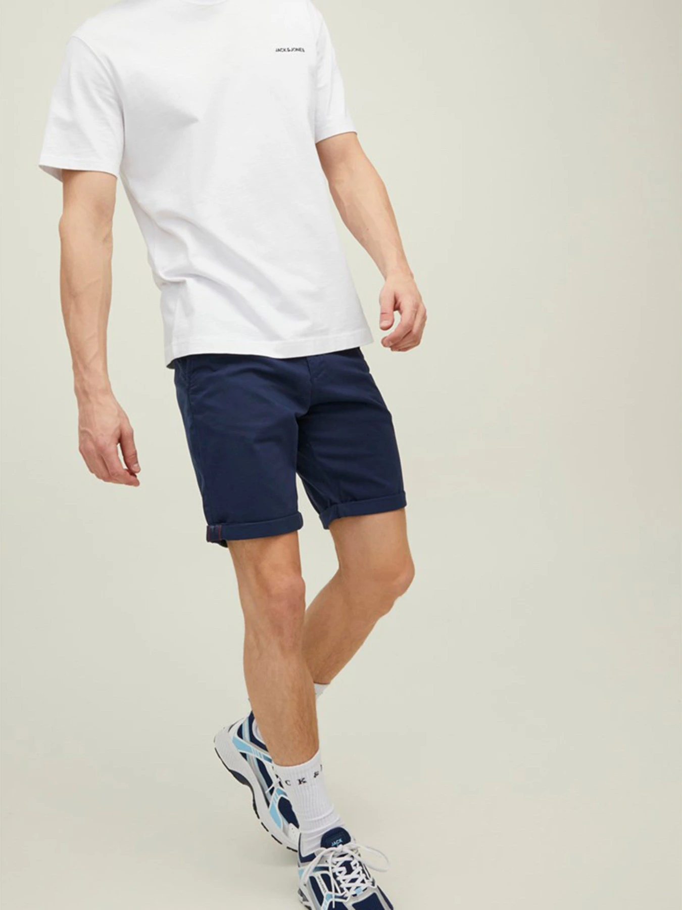 Шорты JACK & JONES BOWIE SHORTS модель 12165604_Navy Blazer Шорты JACK & JONES BOWIE SHORTS модель 12165604_Navy Blazer Фото
