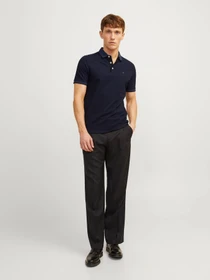 Футболки і поло JACK & JONES модель 12136668_Dark Navy SLIM FIT Фото