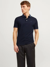 Футболки і поло JACK & JONES модель 12136668_Dark Navy SLIM FIT Фото