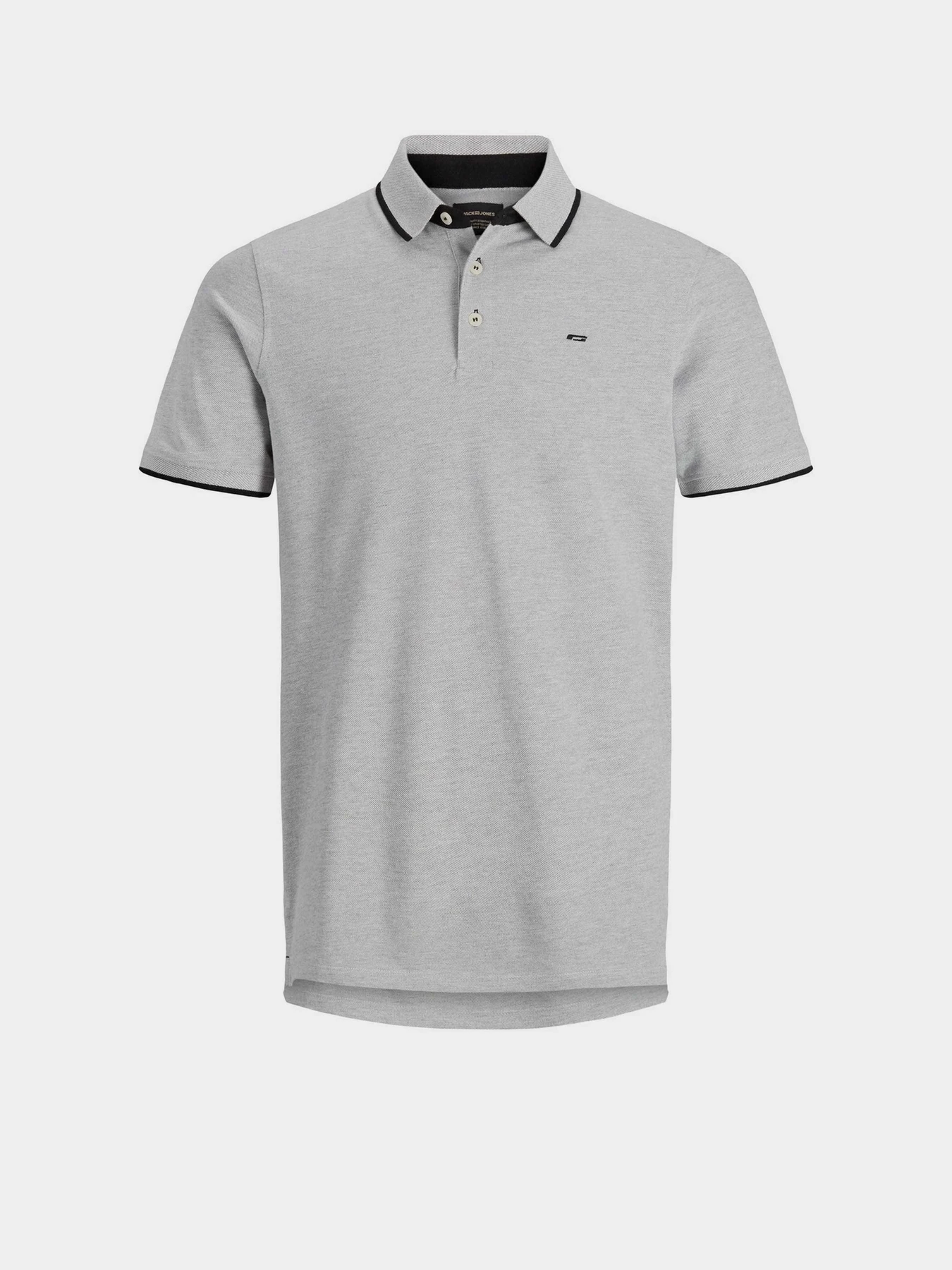 Футболки і поло JACK & JONES PAULOS POLO модель 12136668_Light Grey Melange SLIM FI Фото