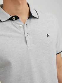 Футболки і поло JACK & JONES PAULOS POLO модель 12136668_Light Grey Melange SLIM FI Фото
