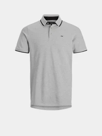Футболки і поло JACK & JONES PAULOS POLO модель 12136668_Light Grey Melange SLIM FI Фото