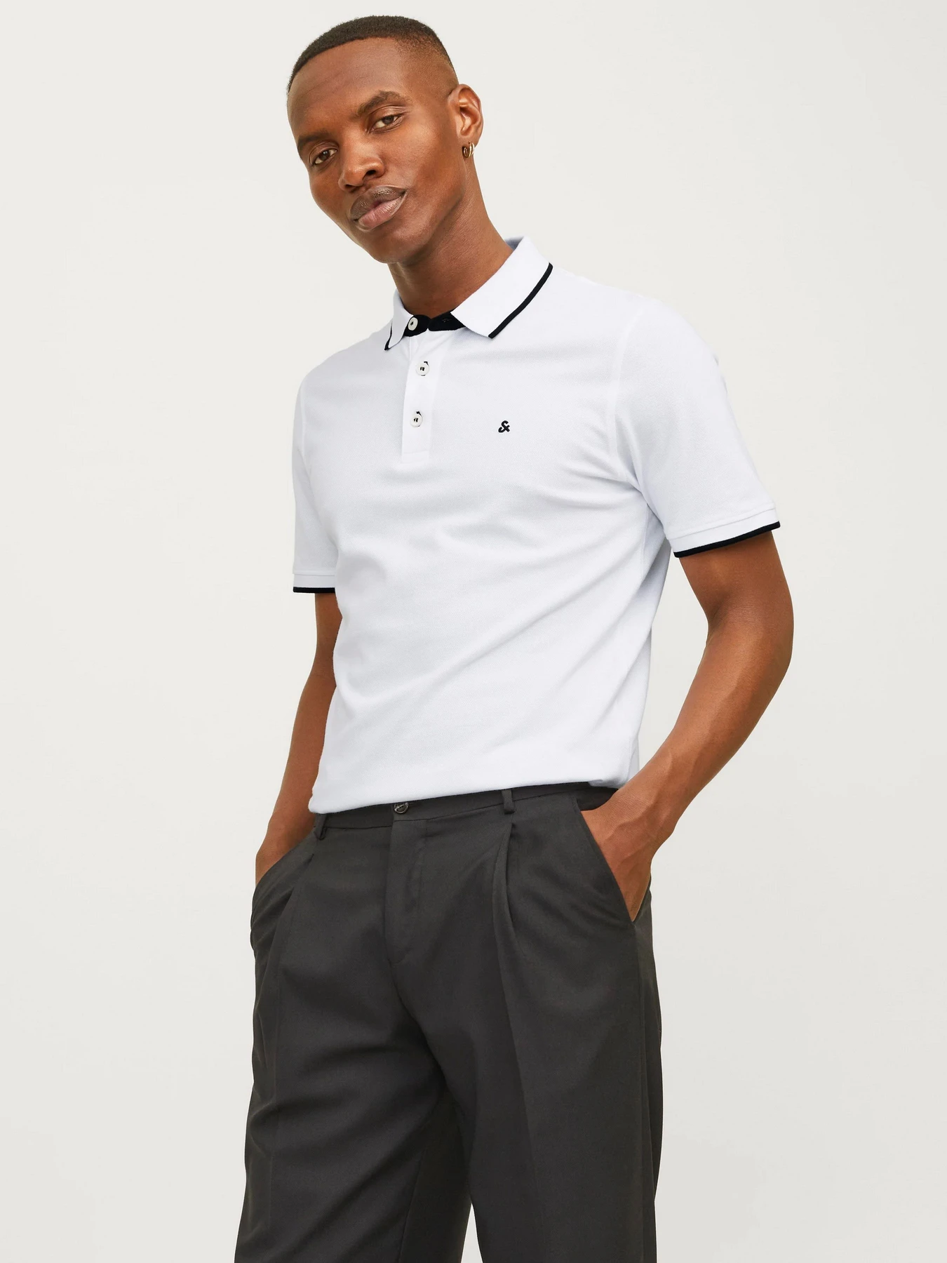 Футболки і поло JACK & JONES модель 12136668_White SLIM FIT Фото