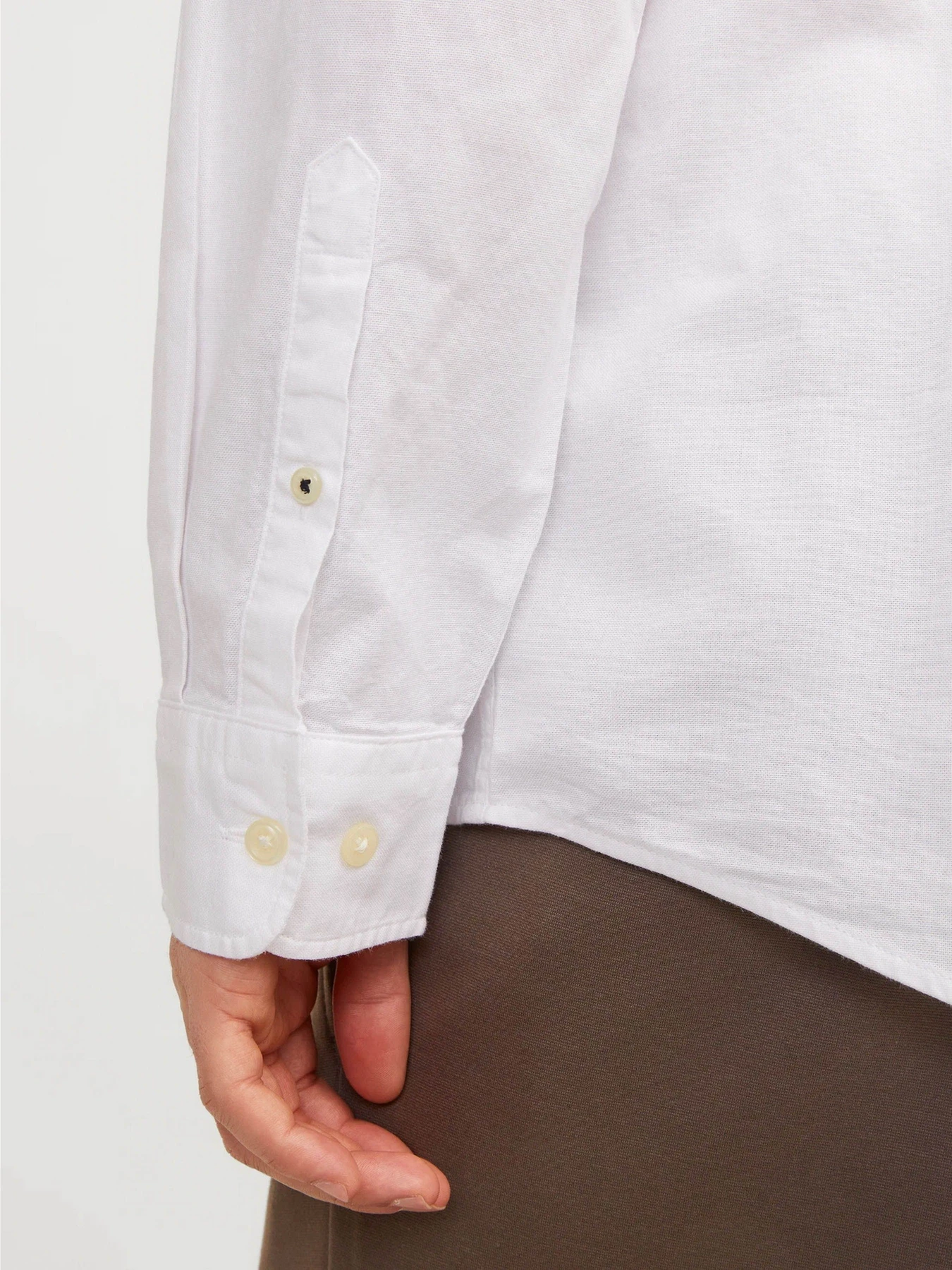 Рубашки JACK & JONES модель 12182486_White SLIM FIT Фото