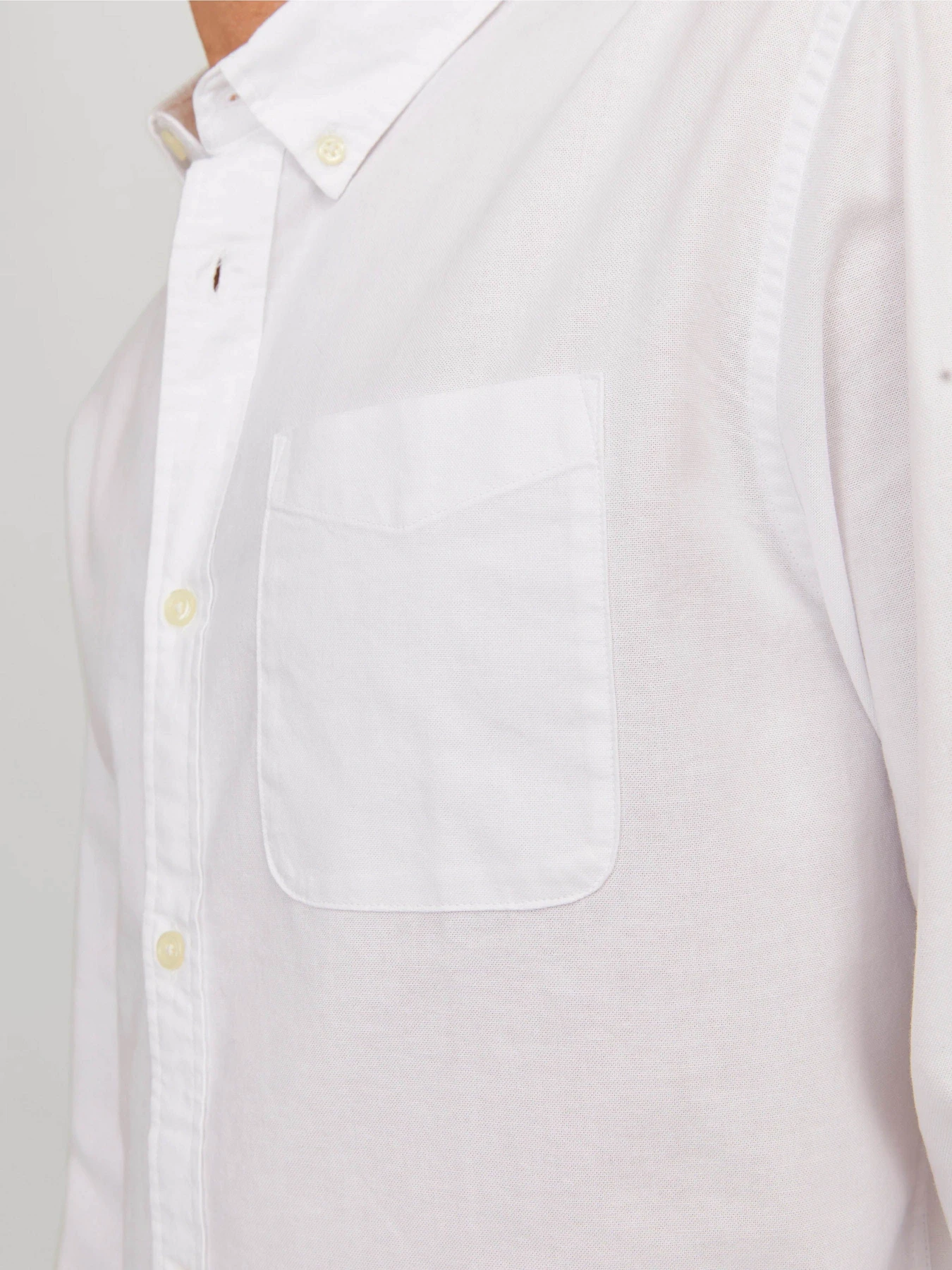 Рубашки JACK & JONES модель 12182486_White SLIM FIT Фото