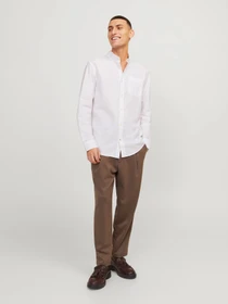 Рубашки JACK & JONES модель 12182486_White SLIM FIT Фото