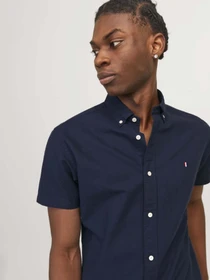 Рубашки JACK & JONES модель 12233118_Navy Blazer SLIM FIT Фото