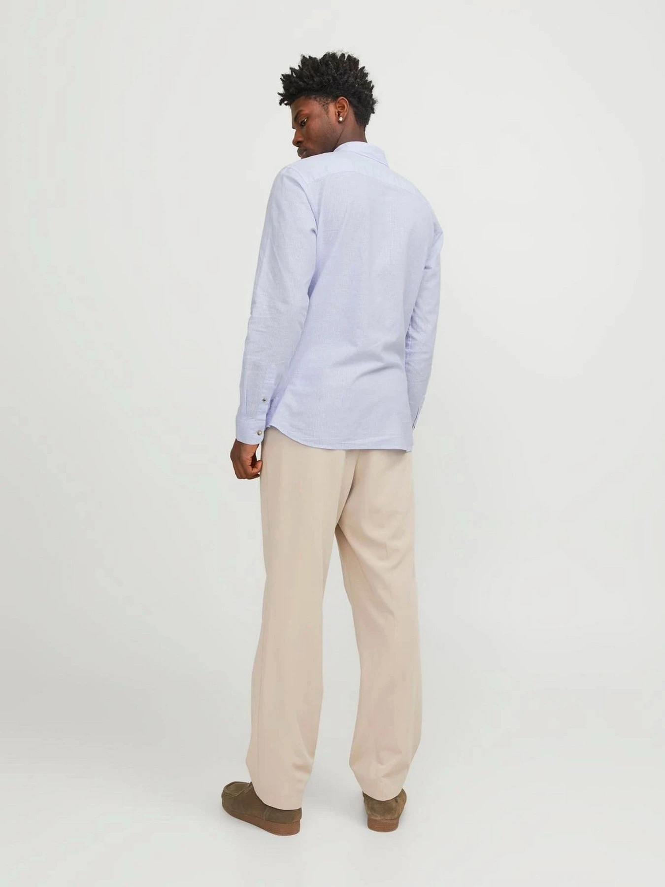 Сорочки JACK & JONES модель 12248384_Cashmere Blue /WHITE Сорочки JACK & JONES модель 12248384_Cashmere Blue /WHITE Фото