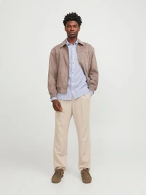 Сорочки JACK & JONES модель 12248384_Cashmere Blue /WHITE Фото