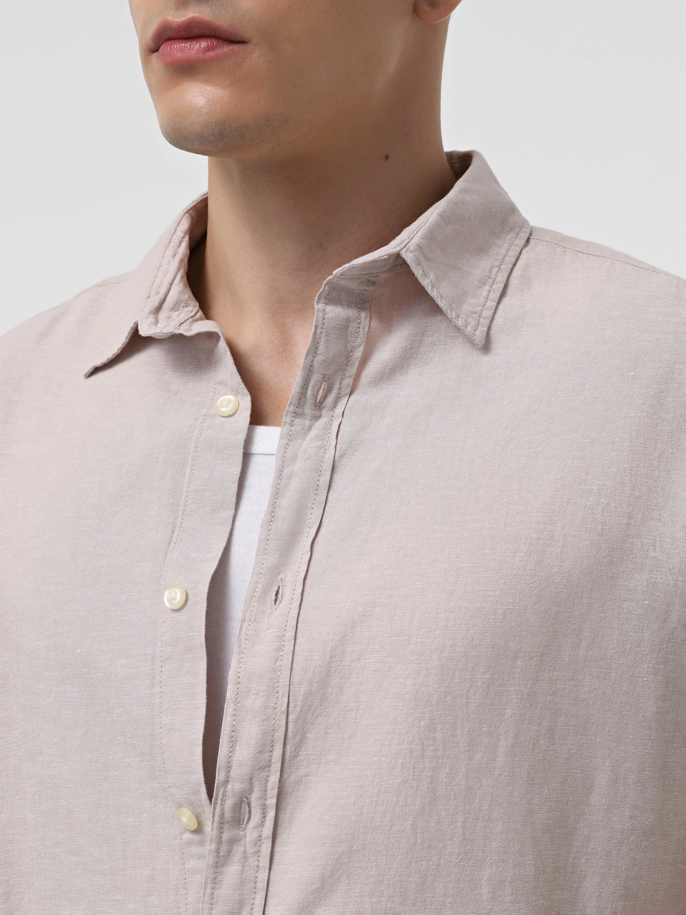 Рубашки JACK & JONES модель 12248592_Crockery Рубашки JACK & JONES модель 12248592_Crockery Фото