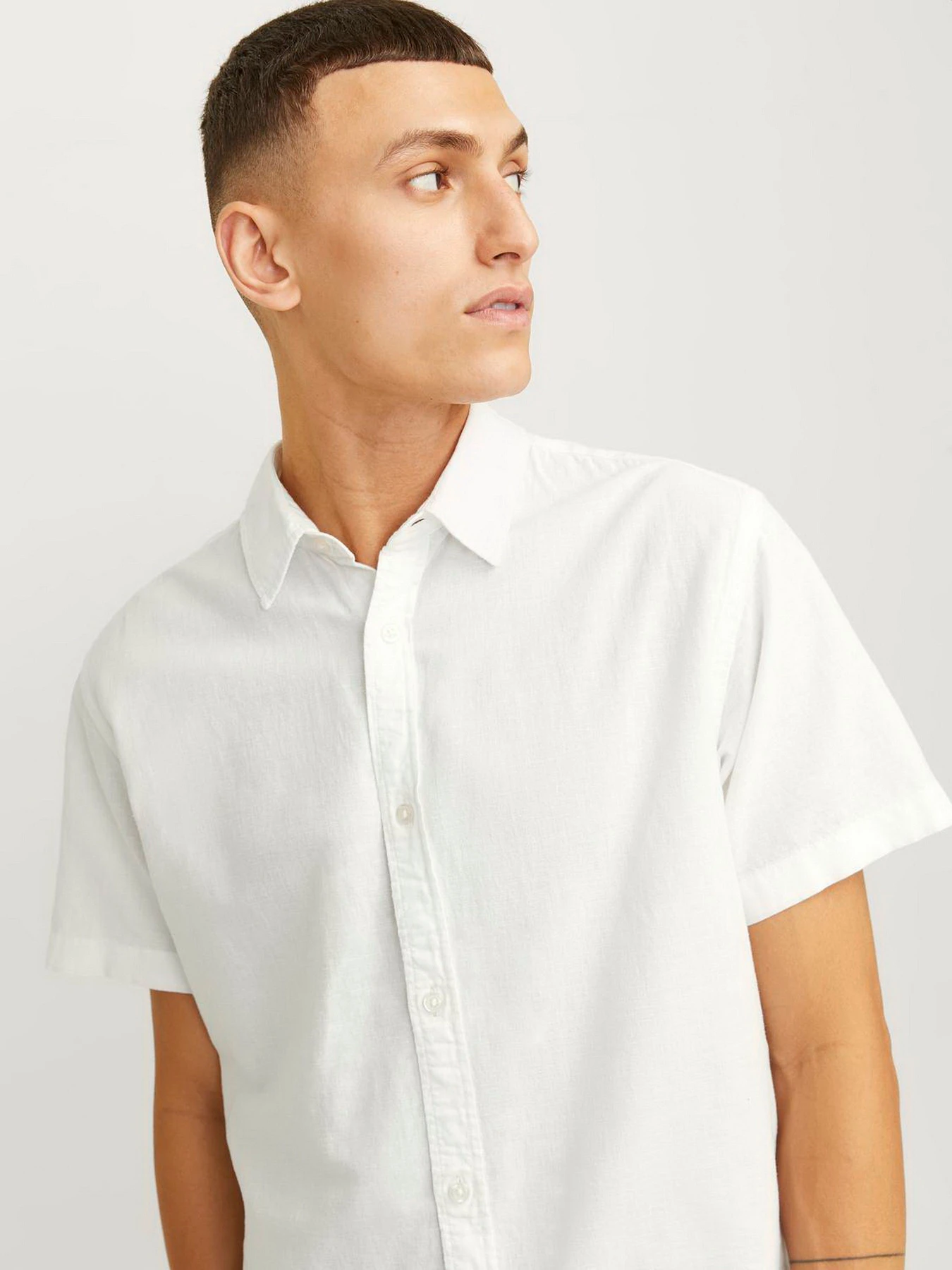 Рубашки JACK & JONES модель 12248592_White Рубашки JACK & JONES модель 12248592_White Фото
