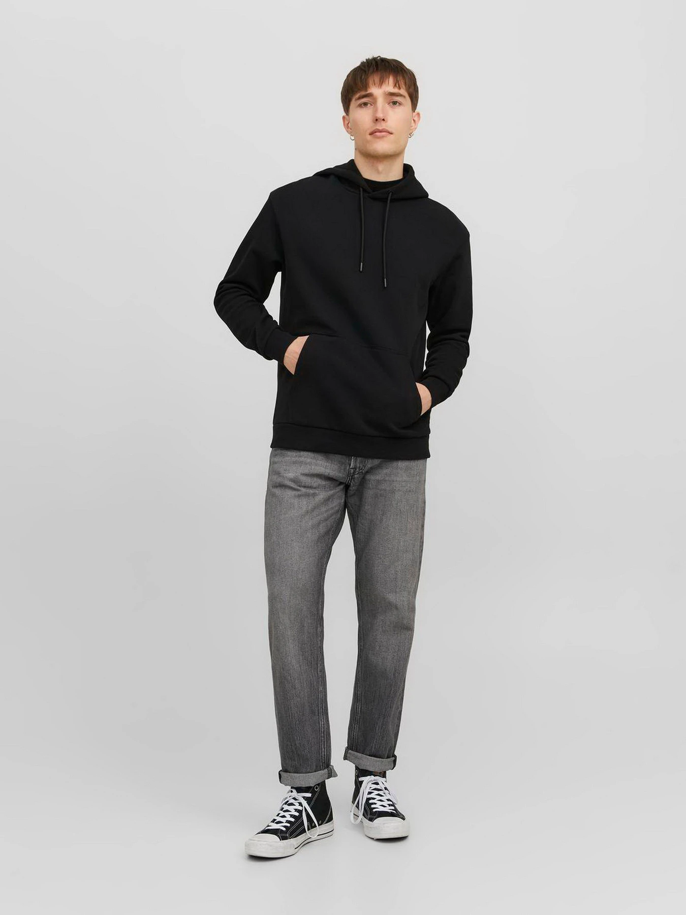 Худи и свитшоты JACK & JONES модель 12249340_Black Фото