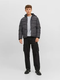Худи и свитшоты JACK & JONES модель 12249341_Light Grey Melange Фото