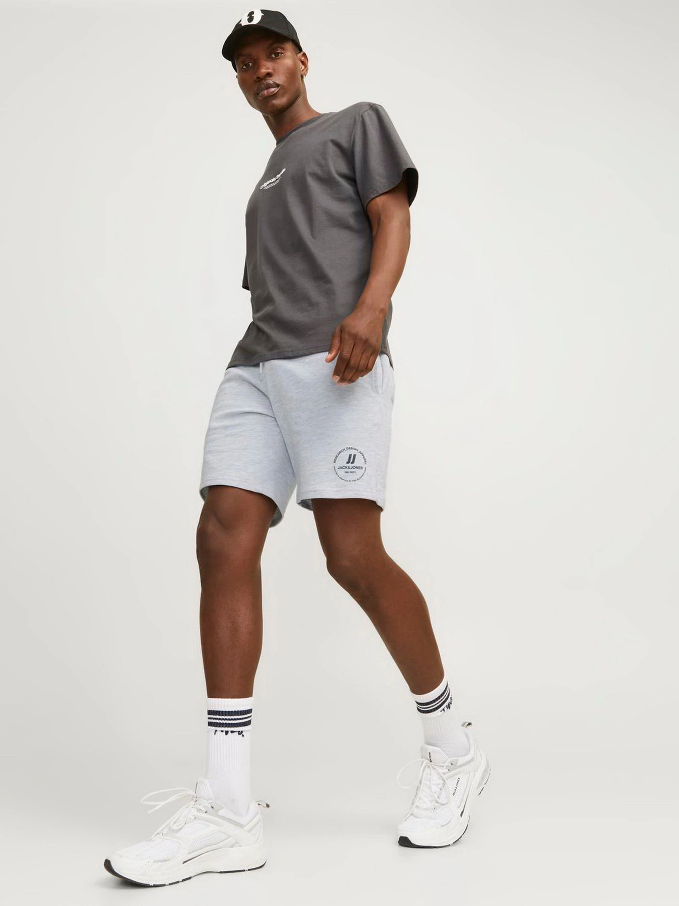Шорты JACK & JONES модель 12249922_White Melange Фото