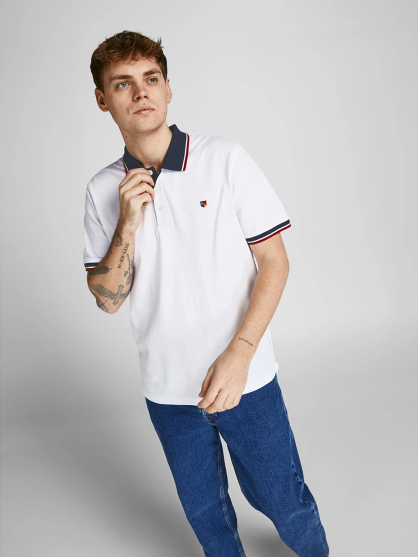 Футболки и поло JACK & JONES модель 12169064_Cloud Dancer Футболки и поло JACK & JONES модель 12169064_Cloud Dancer Фото
