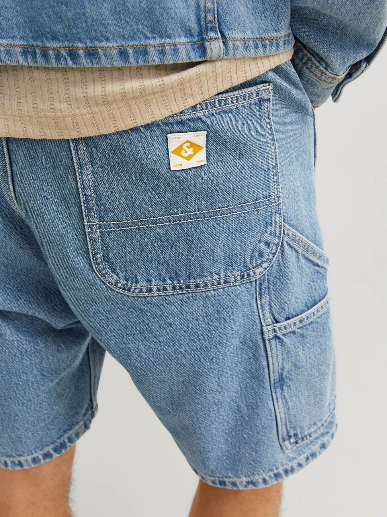 Шорты JACK & JONES модель 12252719_Blue Denim Шорты JACK & JONES модель 12252719_Blue Denim Фото