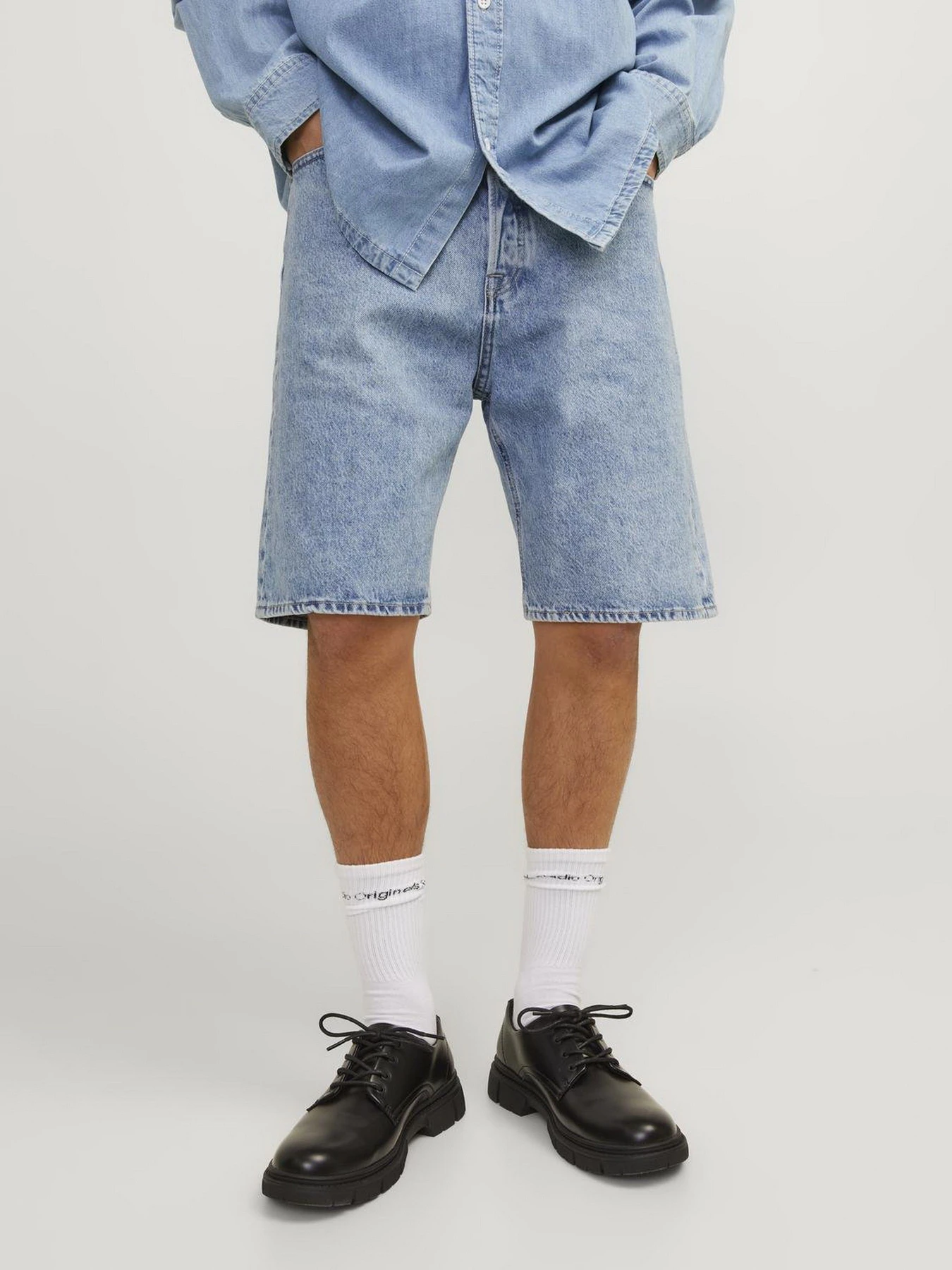 Шорты JACK & JONES модель 12252743_Blue Denim Шорты JACK & JONES модель 12252743_Blue Denim Фото