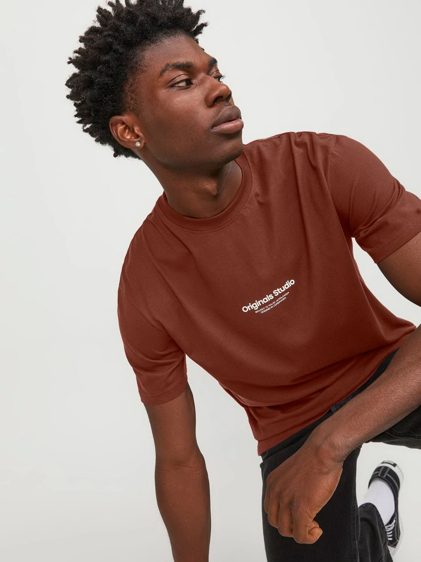 Футболки и поло JACK & JONES модель 12240121_Brandy Brown Футболки и поло JACK & JONES модель 12240121_Brandy Brown Фото