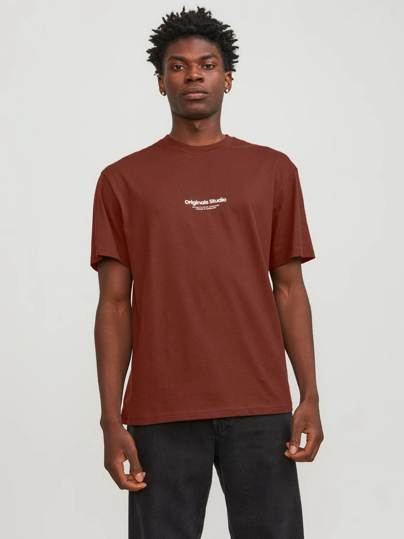 Футболки и поло JACK & JONES модель 12240121_Brandy Brown Футболки и поло JACK & JONES модель 12240121_Brandy Brown Фото
