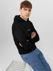 Худи и свитшоты JACK & JONES модель 12241687_Black Фото
