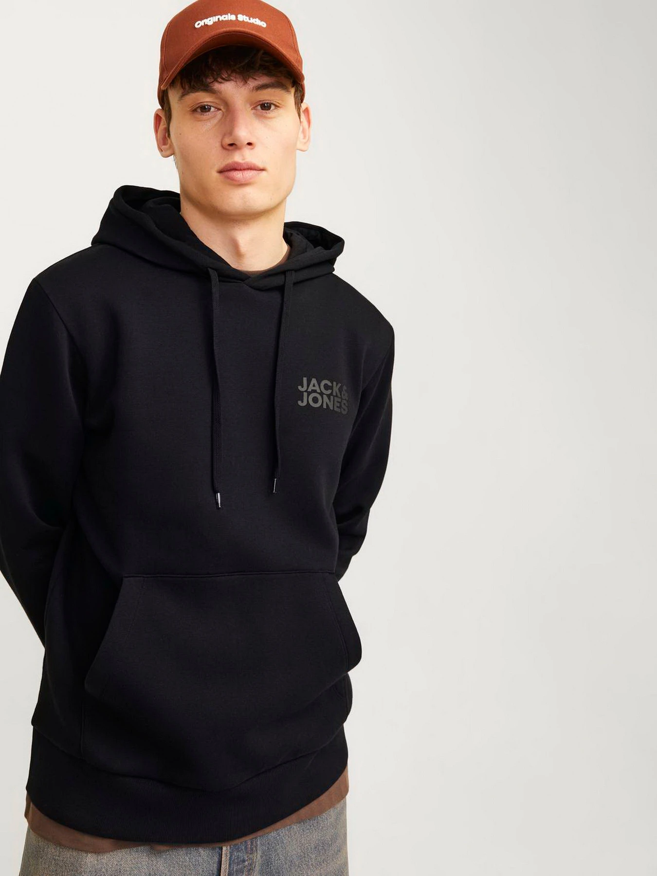 Худи и свитшоты JACK & JONES модель 12152840_Black Small Print/ Black Фото