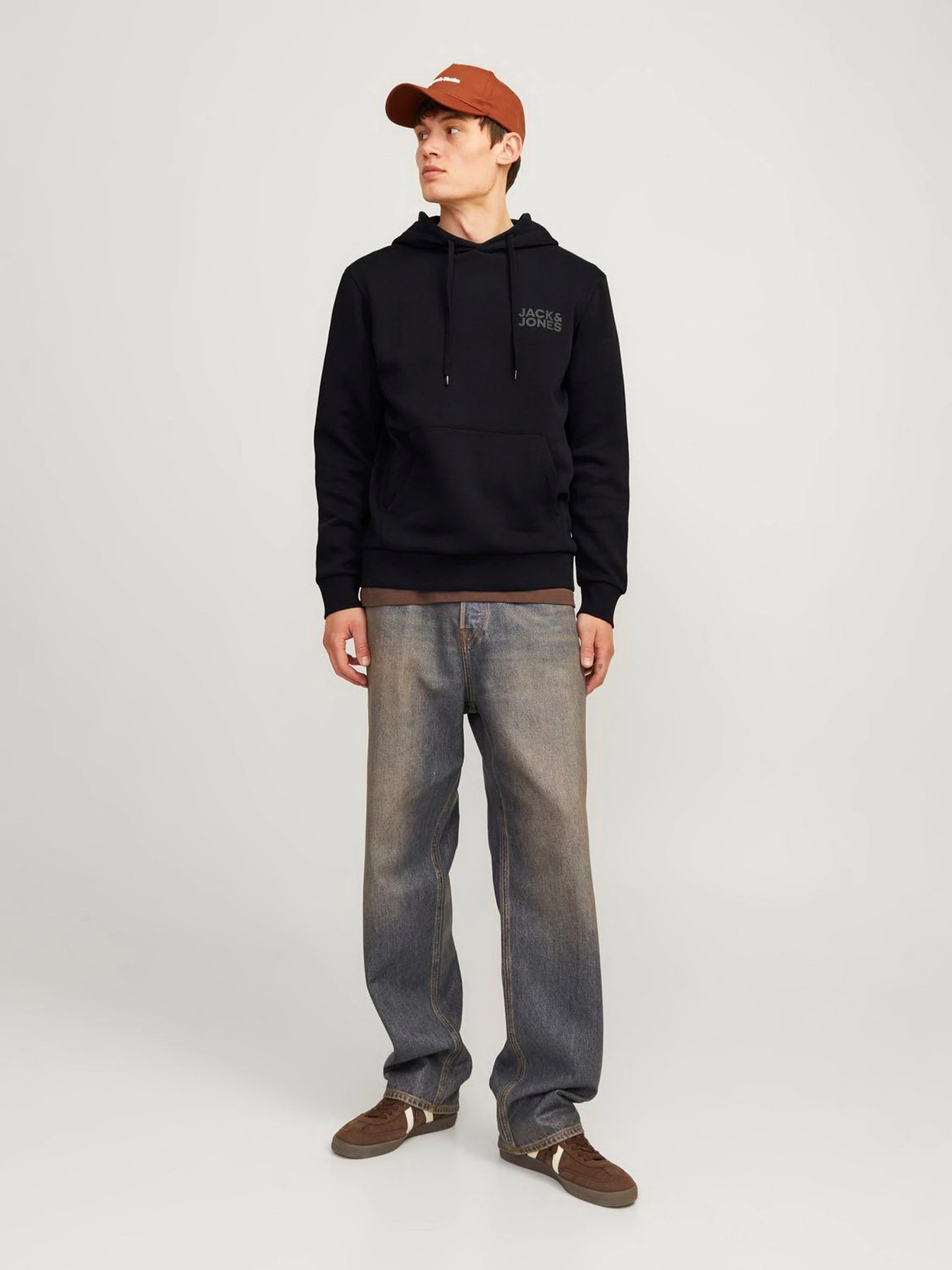 Худи и свитшоты JACK & JONES модель 12152840_Black Small Print/ Black Фото