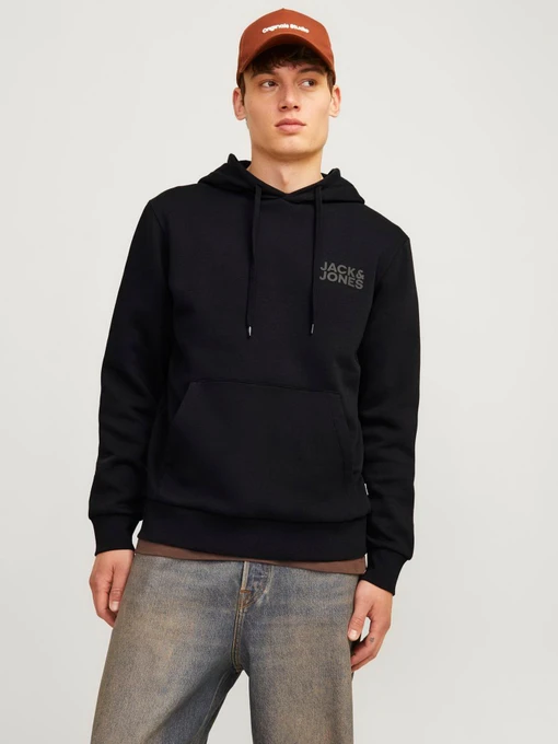 Худи и свитшоты JACK & JONES модель 12152840_Black Small Print/ Black Фото