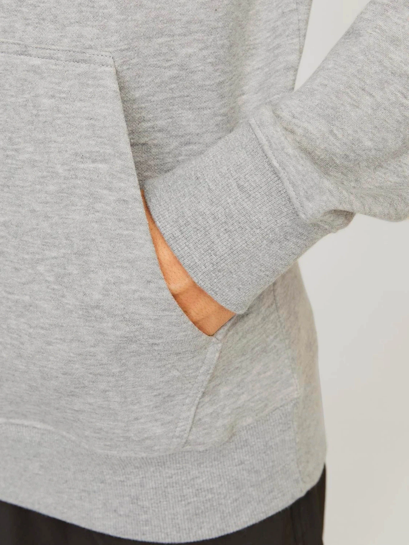 Худи и свитшоты JACK & JONES модель 12261670_Light Grey Melange Худи и свитшоты JACK & JONES модель 12261670_Light Grey Melange Фото