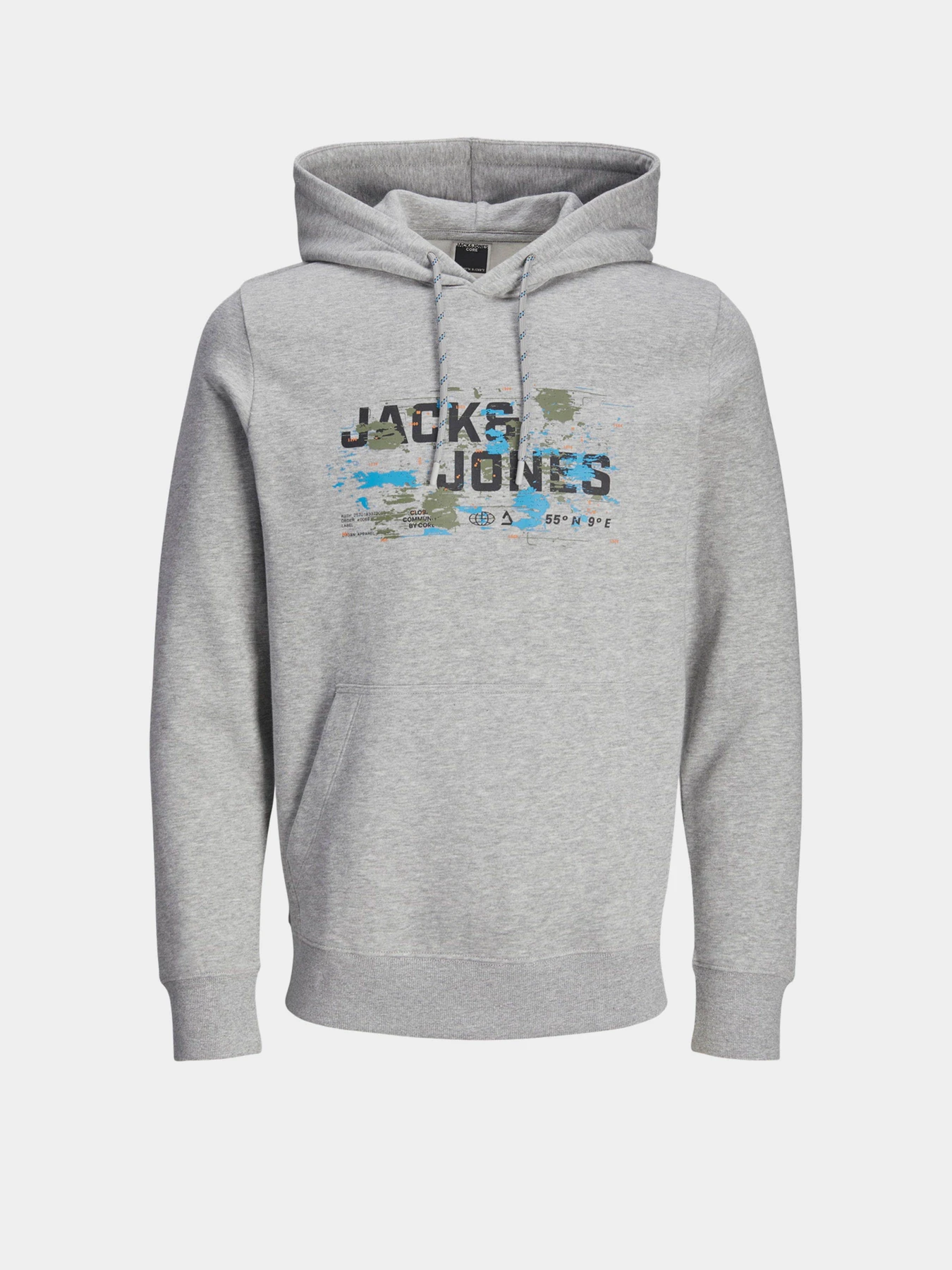 Худи и свитшоты JACK & JONES модель 12261670_Light Grey Melange Худи и свитшоты JACK & JONES модель 12261670_Light Grey Melange Фото