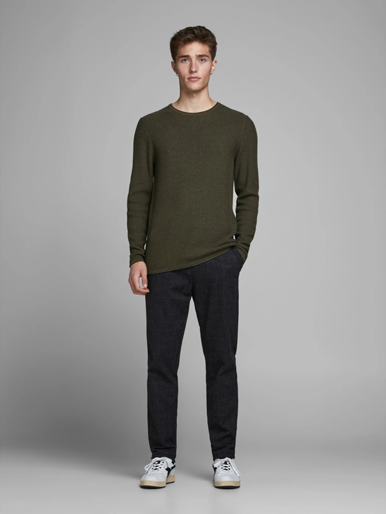Свитры и кардиганы JACK & JONES модель 12179861_Olive Night Свитры и кардиганы JACK & JONES модель 12179861_Olive Night Фото