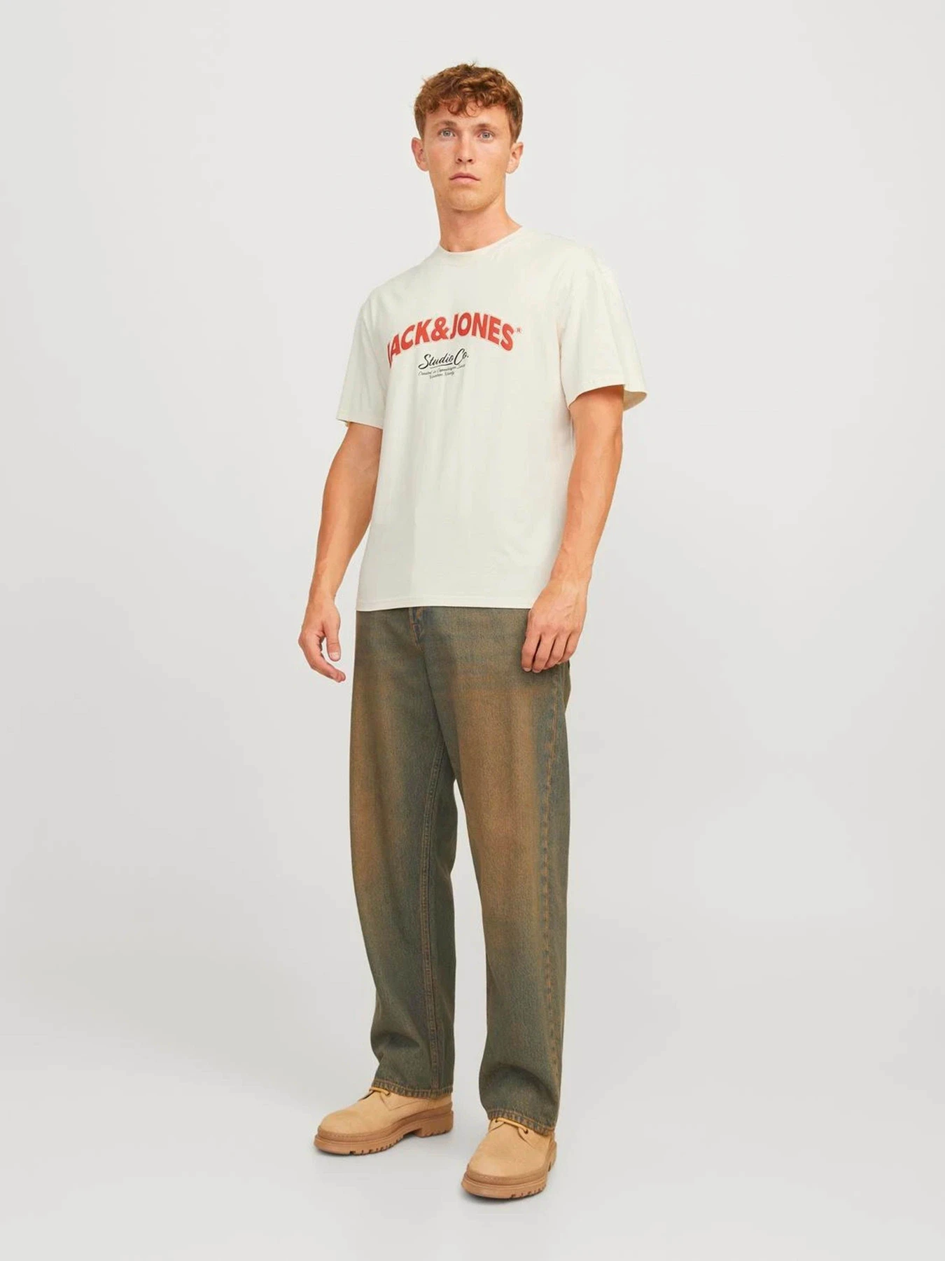 Футболки и поло JACK & JONES модель 12262348_Antique White Футболки и поло JACK & JONES модель 12262348_Antique White Фото