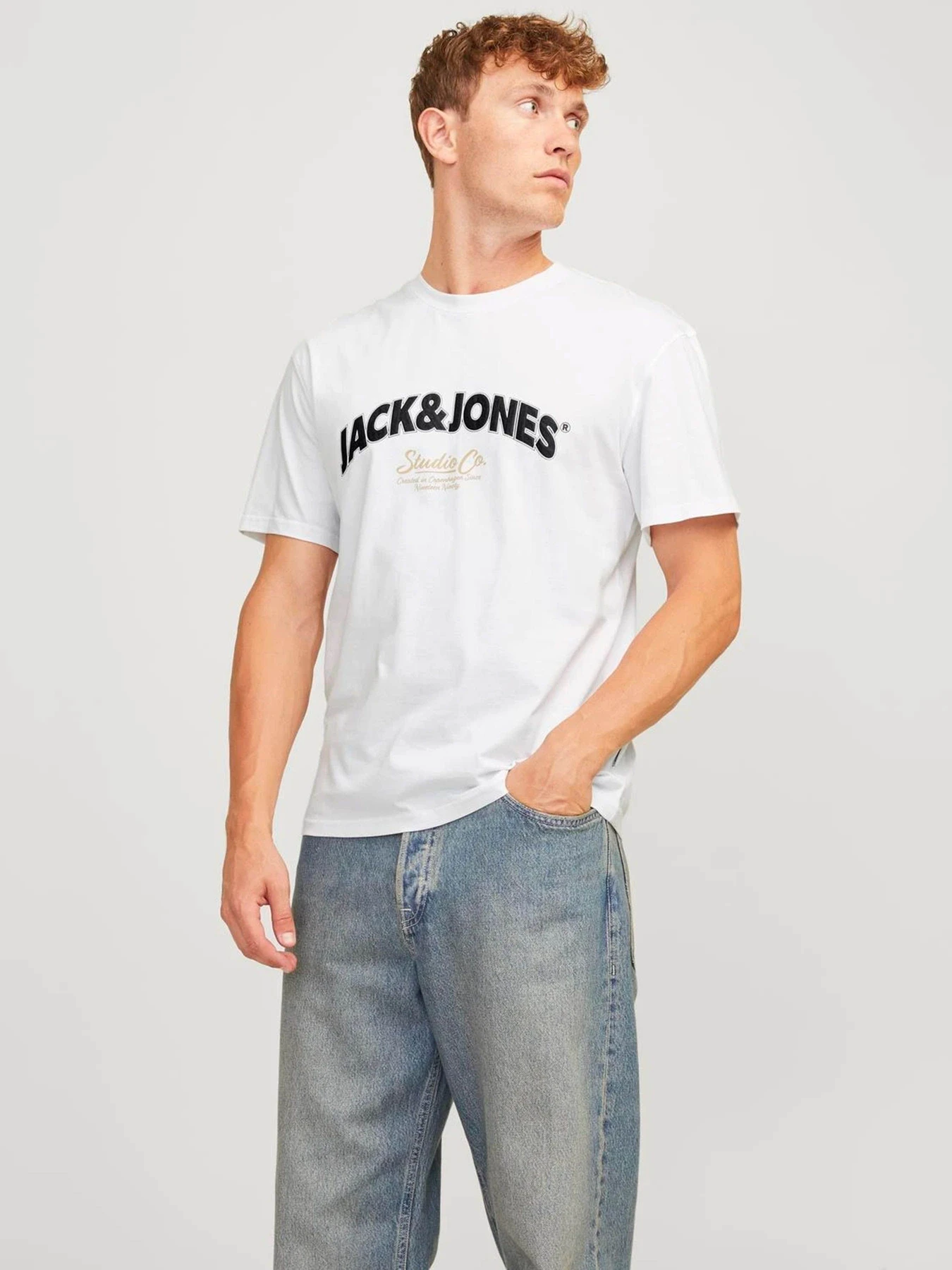 Футболки і поло JACK & JONES модель 12262348_Bright White Фото