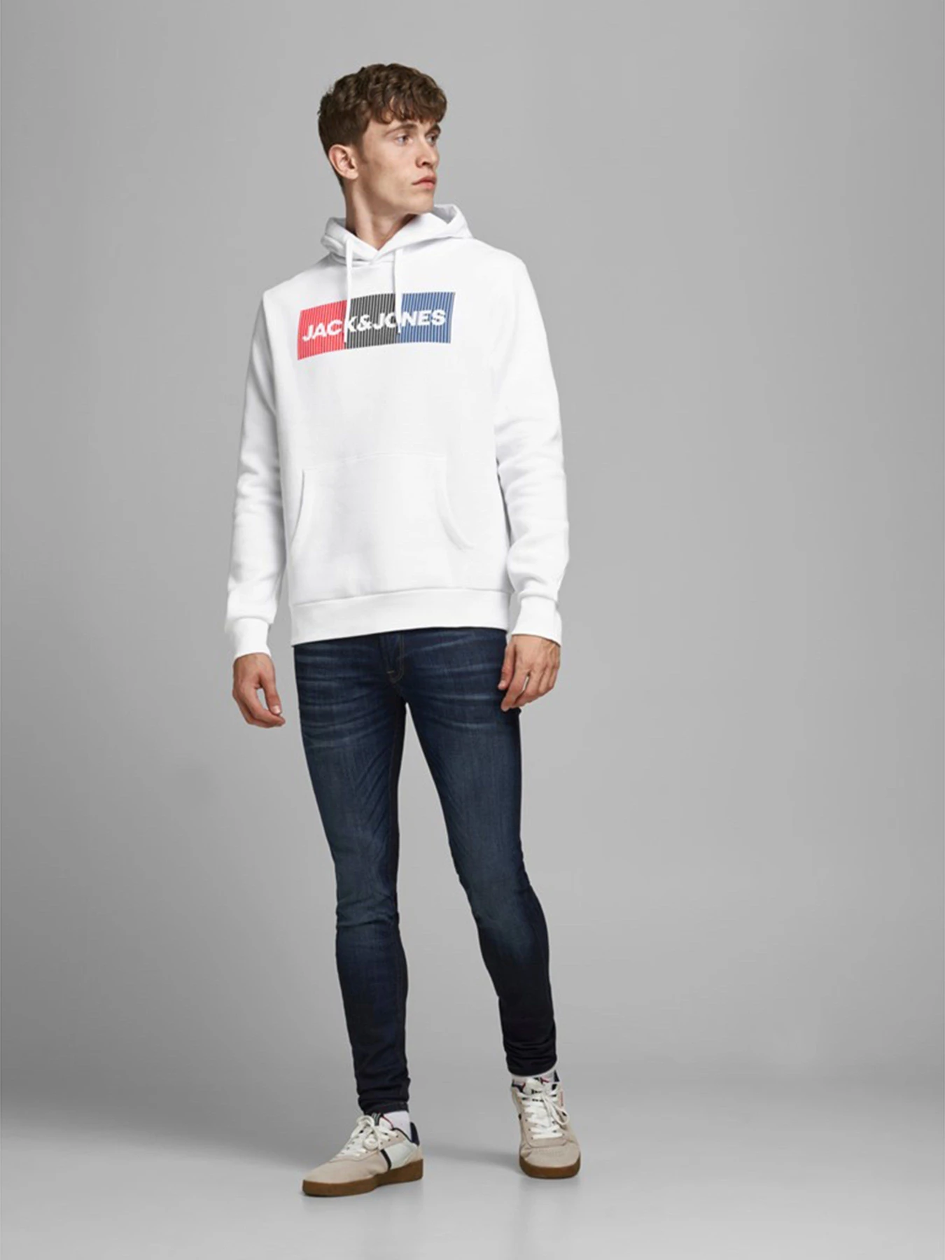 Худи и свитшоты JACK & JONES модель 12152840_White Худи и свитшоты JACK & JONES модель 12152840_White Фото