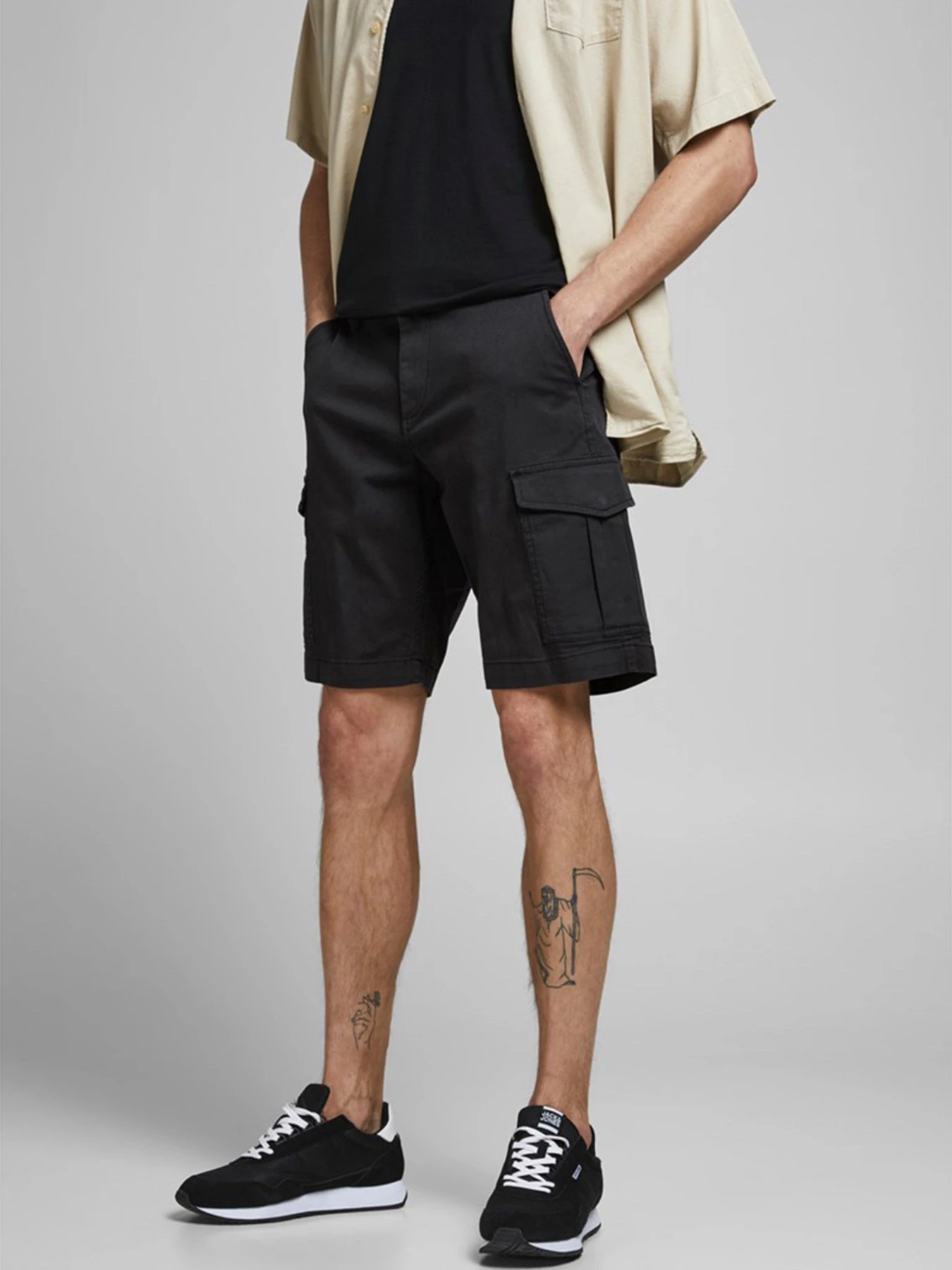 Шорты JACK & JONES модель 12182555_Black Шорты JACK & JONES модель 12182555_Black Фото