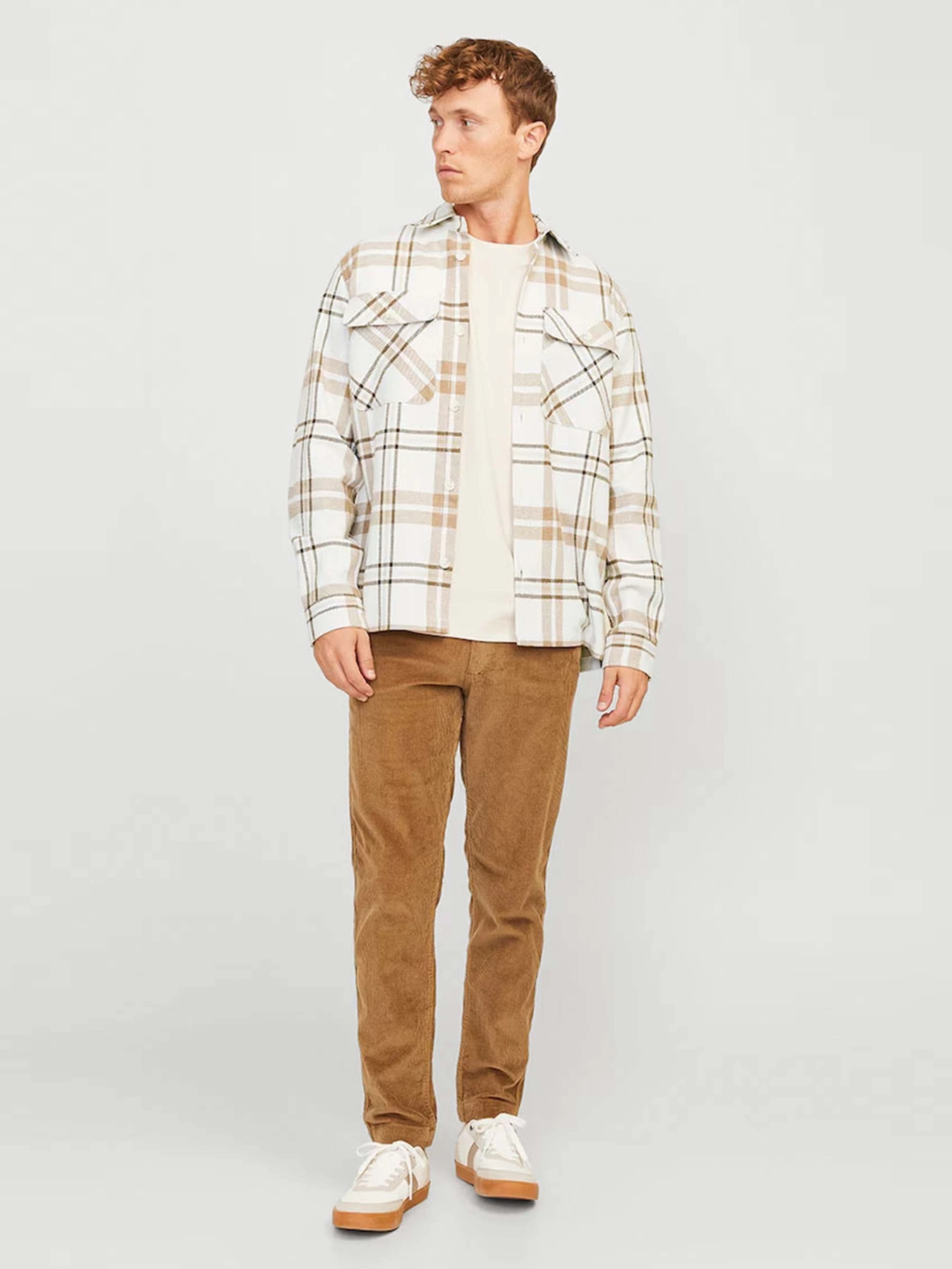 Рубашки JACK & JONES модель 12263647_Cloud Dancer COMFORT FIT Рубашки JACK & JONES модель 12263647_Cloud Dancer COMFORT FIT Фото