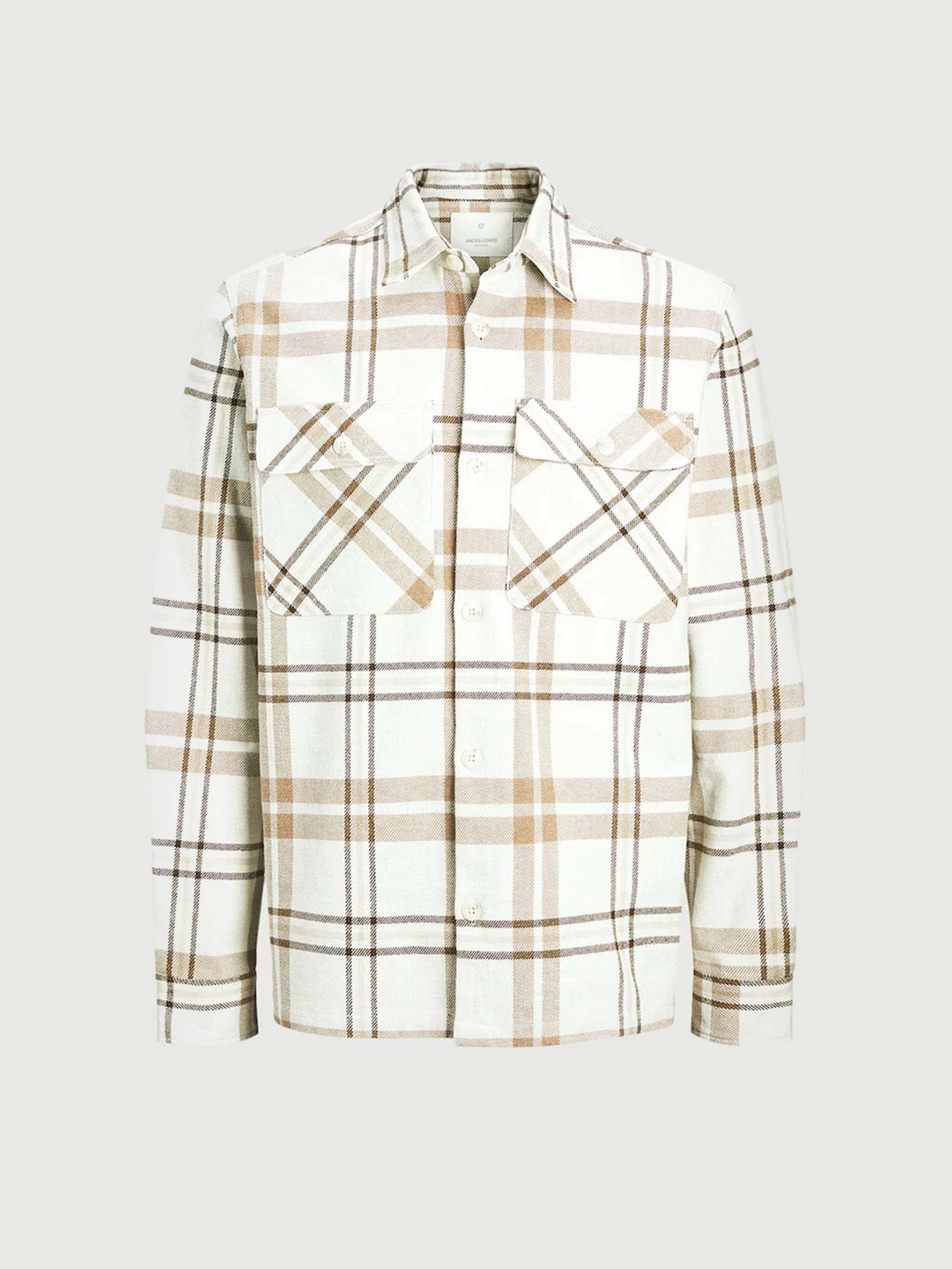 Рубашки JACK & JONES модель 12263647_Cloud Dancer COMFORT FIT Рубашки JACK & JONES модель 12263647_Cloud Dancer COMFORT FIT Фото