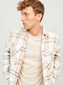 Рубашки JACK & JONES модель 12263647_Cloud Dancer COMFORT FIT Фото