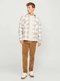 Рубашки JACK & JONES модель 12263647_Cloud Dancer COMFORT FIT Фото
