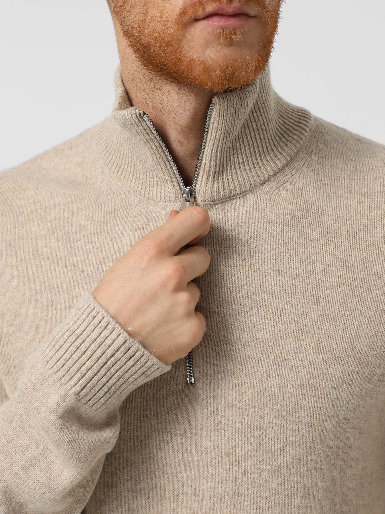 Свитры и кардиганы JACK & JONES модель 12259679_Oatmeal MELANGE Свитры и кардиганы JACK & JONES модель 12259679_Oatmeal MELANGE Фото