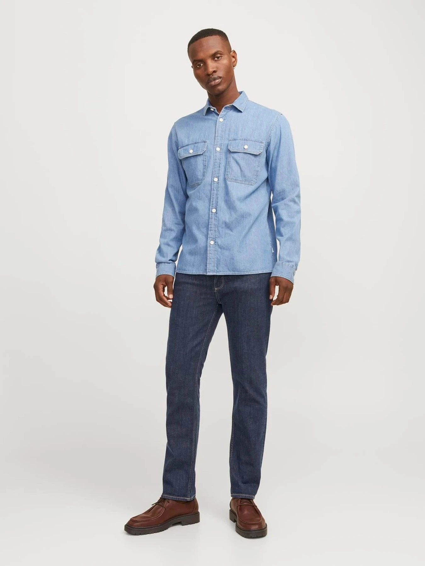 Джинсы JACK & JONES модель 12261707_Blue Denim Джинсы JACK & JONES модель 12261707_Blue Denim Фото