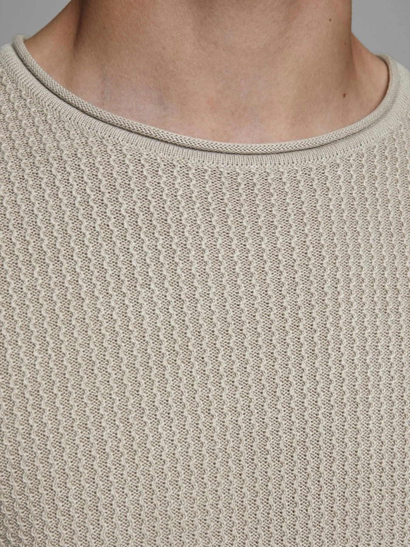 Свитры и кардиганы JACK & JONES модель 12179861_Oatmeal Свитры и кардиганы JACK & JONES модель 12179861_Oatmeal Фото